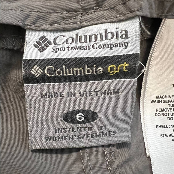 Columbia GRT Omni Dry Shorts in Gray, Size 6 - Picture 3 of 4